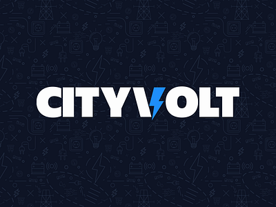 City Volt design logo logotype poland stylo