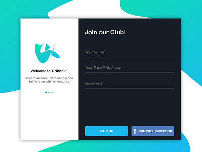 Just finished my first design for #dailyui #001 art dailyui dailyui 001 design illustration signup signup form signup page ui website design