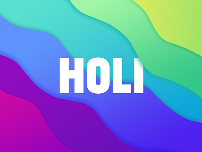 Holi - Festival of Colors art clean colors colorscheme creative design holi illustration