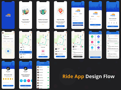 Ride Mobile App design design concept mobile app mobile application design ride app ui ux design ui concept ux design ux ui design