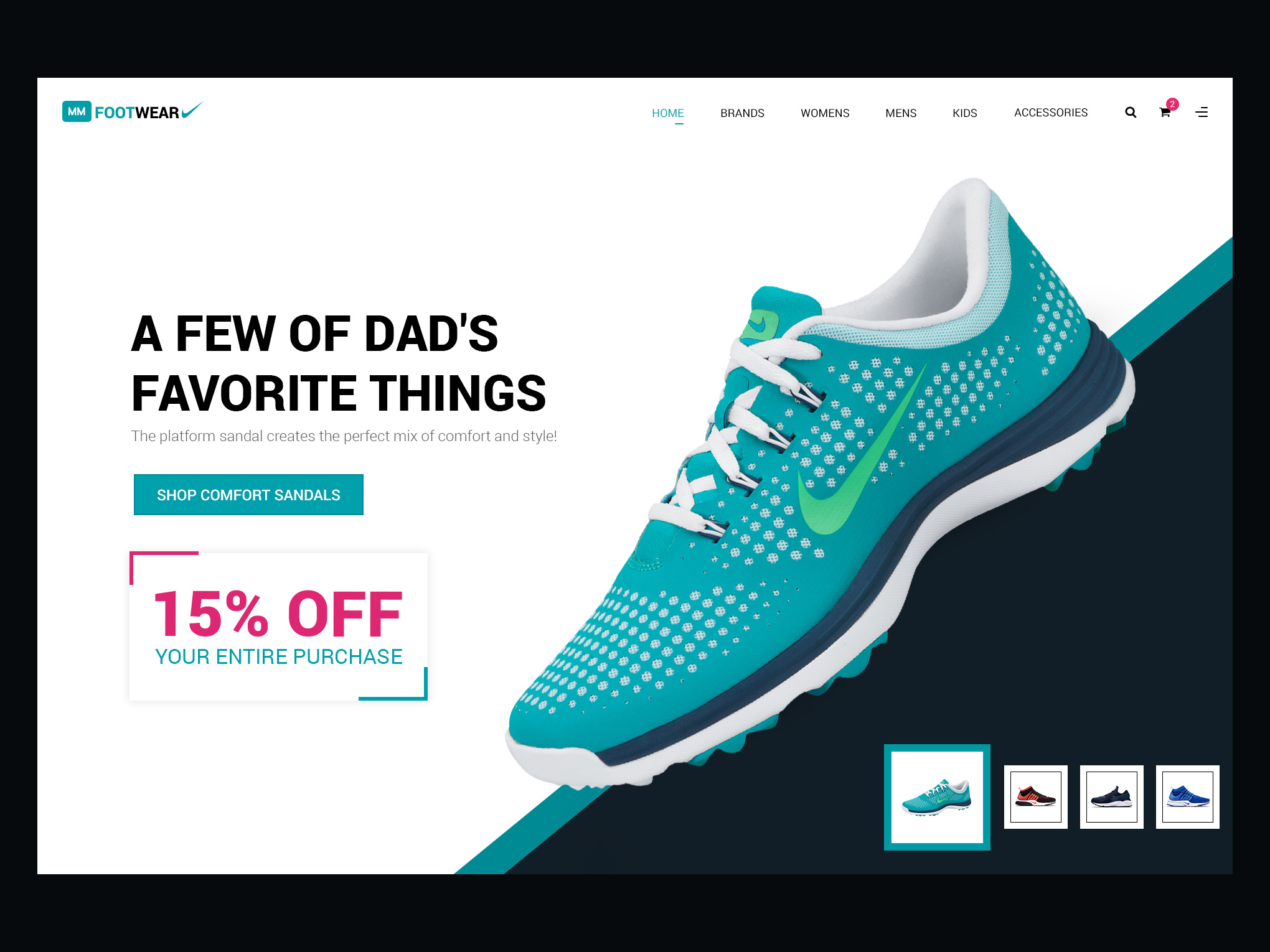 Footwear Marketing site by Tamiii on Dribbble