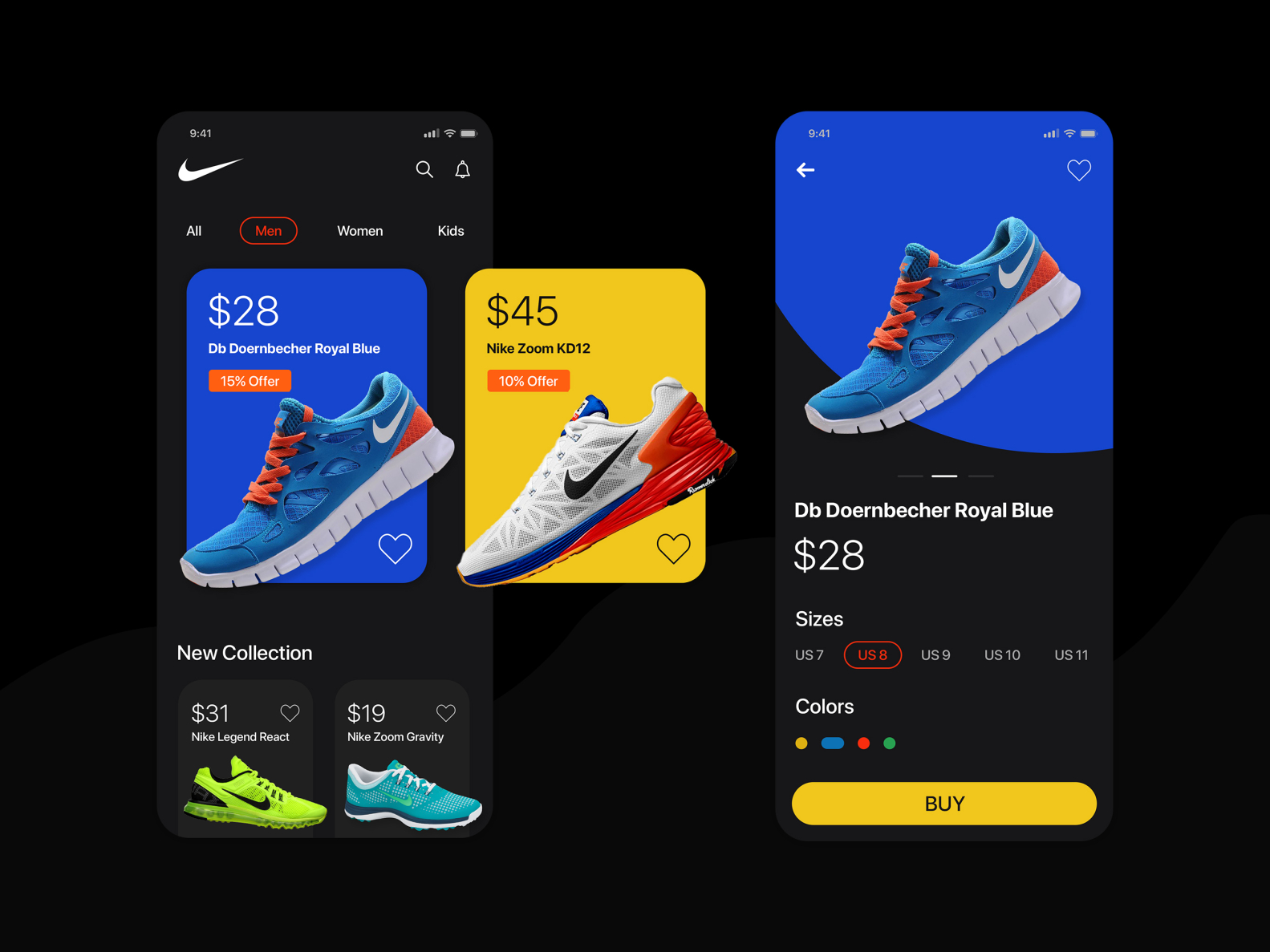 Shoes App by Tamiii on Dribbble