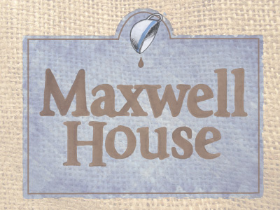 Maxwell House Hand Logo hand illustrator logo markers type typography