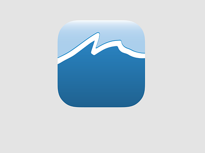Mad River Mountain App Design app icon logo mobile mountain ski snow