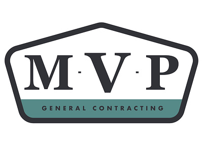MVP General Contracting branding contracting design general contractor house logo mvp