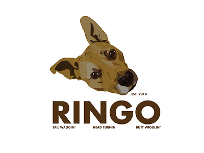 Just a little something for Ringo ... dog futura illustration ringo type
