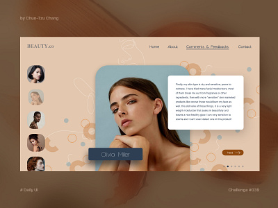 DailyUI #039 - Testimonials