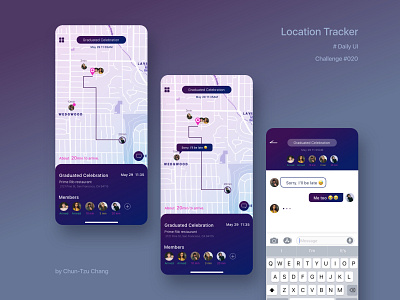 DailyUI #020 - Location Tracker