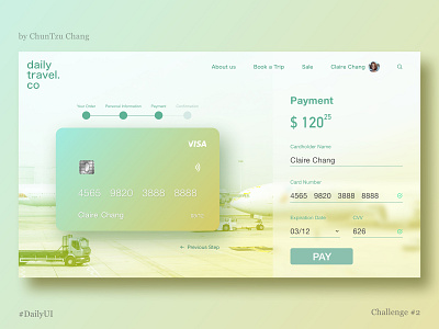 Daily UI #002 - Credit Card Checkout daily ui dailyui dailyuichallenge ui challenge3 uichallenge 2 uidesign