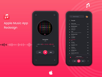 apple music redesign adobe xd apple music design free freebie mockup music music app music player ui