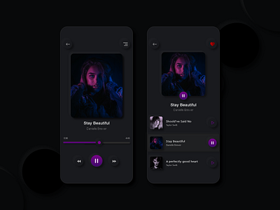 Neumorphism Style - Music Player