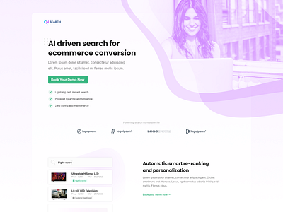 Onsearch landing page