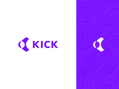 Kick Logo app branding competitions giveaways gold icon logo medal rewards vector