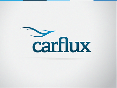 carflux Logo car engine flow hakcathon iot odb river smart traffic transport vein water