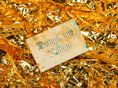 Bunga und Bunga | Business Card business card dj foil gold laser marble reflection