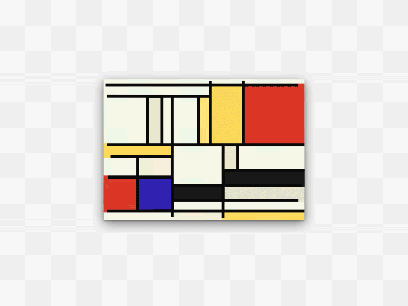 Mondrian Interface abstract cnc fablab geometric gif interface lines mondrian squares