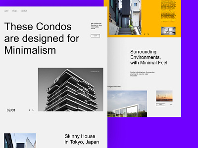 Condo design graphic design typography ui userinterface ux web website