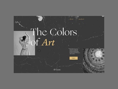 Colors of Art art branding design graphic design illustration minimal typography ui ux website