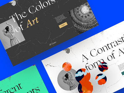 Colors of Art art design graphic design minimal typography ui userinterface ux web website