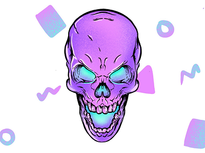 Skull Illustration abstract art colors design graphics illustration logo skull tattoo ui uidesign userinterface