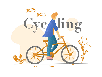 Cycling app design art design illustrations illustrator procreate user experience user interface