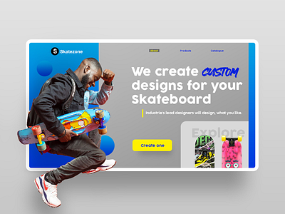 Skatezone application art circle colour deign flat line logo product skateboard skates ui userinterface ux website