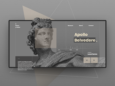 Apollo Belvedere app application art design development flat interaction interactive logo statues ui userinterface ux web website