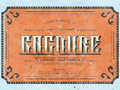 Gacoure - Layered Typeface