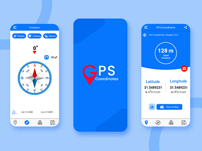 GPS Coordinates App UI