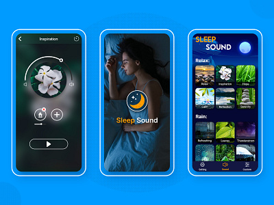 Sleep Sound App UI Design