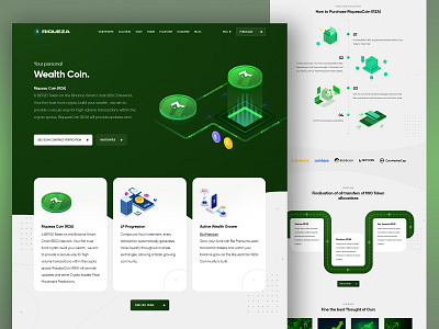 Riqueza app design branding crypto crypto currency graphic design landing page landing page design logo mobile app mobile ui ui ui ux design uidesign uiuxdesign web ui website design