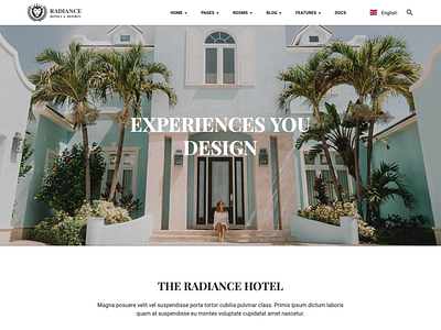 Adobe XD- Resort and Hotel HTML Template accommodation bed breakfast booking business holiday hospitality hostel hotel resort tourism travel vacation