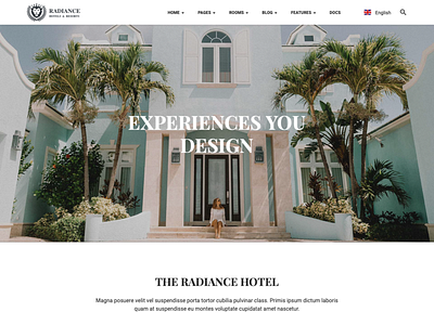 Adobe XD- Resort and Hotel HTML Template