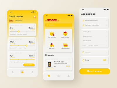 DHL Express App Redesign Concept