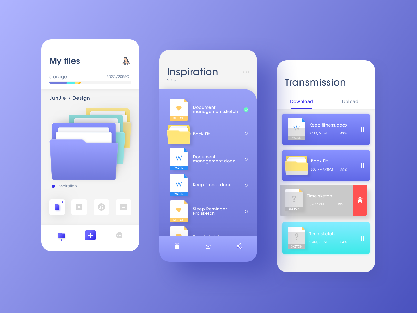 Document management App by JUNJIE on Dribbble