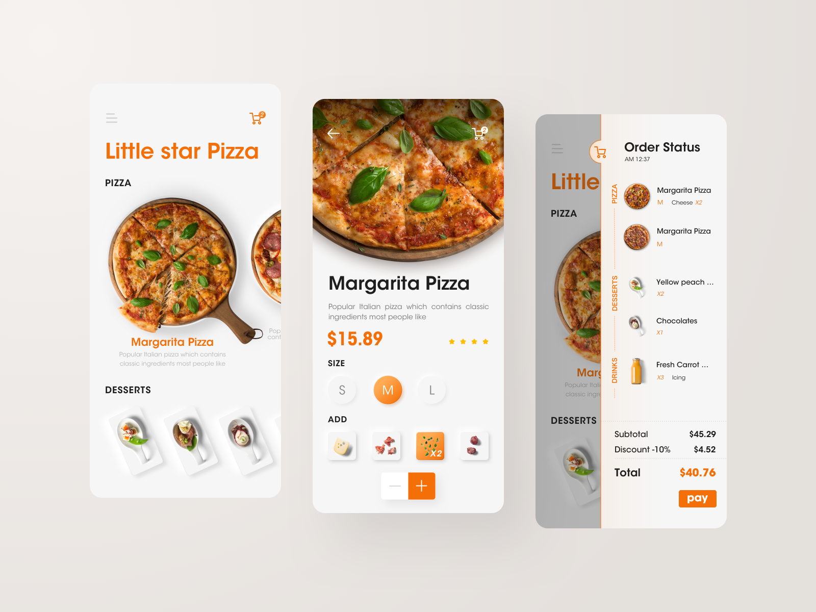 Ordering App by JUNJIE on Dribbble