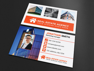 Business Card Design for Real Estate Agency