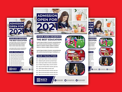 Kids School Admission Education Flyer Design banner banner ads design education flyer design facebook cover fb cover flyer design graphic design kids design kids flyer school flyer design social media banner web ads