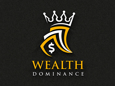 Wealth Dominance Company Logo Design crown logo currency logo dominance logo graphic design king logo logo logo creator logo design logo designer logo maker money logo wealth dominance wealth logo