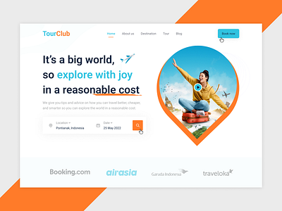 Travel Website Hero Section