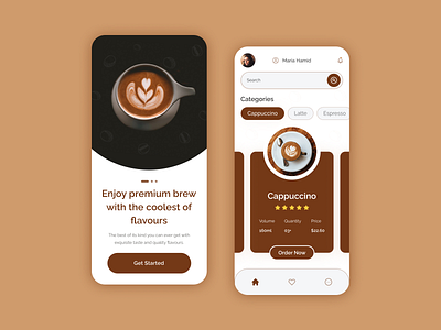 Coffee Ordering App Design