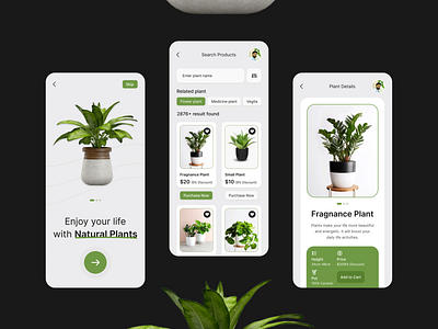 Plant iOS & Android Mobile App UI Design