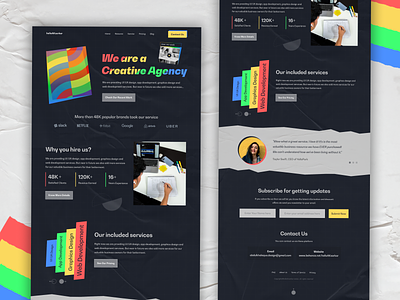 Creative Agency Landing Page Design