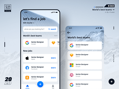 Let's find a job app design job ui 设计