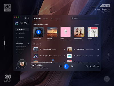 Music Player app design macapp music player ui