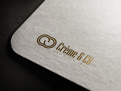 creme and co logo concept art brand identity creative fashion flat lettering logo minimal product real estate branding royal