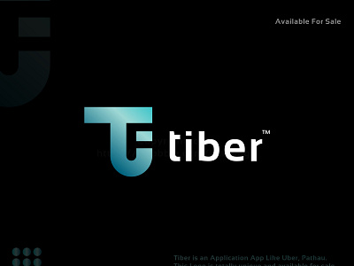 The Tiber App Logo Design Project 3d app logo art branding design graphic design illustrate lettering logo minimal motion graphics new app logo new logo professional logo ui