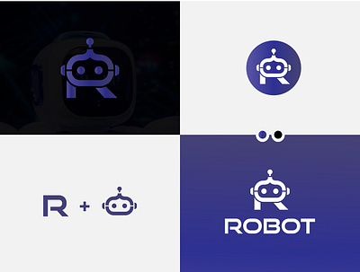 Letter R Robot ai artificial intelligence app logo art brandidentity branding computer design future graphic design illustration letter r logo lettering logo logoinspirations minimal robot robotic robotics science technology