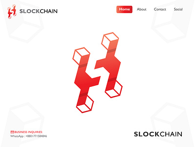 S for SlockChain Logo Concept | BlockChain 3d blockchain blocks brand identity branding coin crypto cryptocurrency ethereum exchange fintech hexagon ico icon letter s lettering logo monogram startup technology