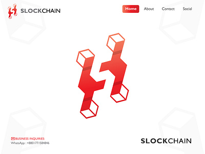 S for SlockChain Logo Concept | BlockChain